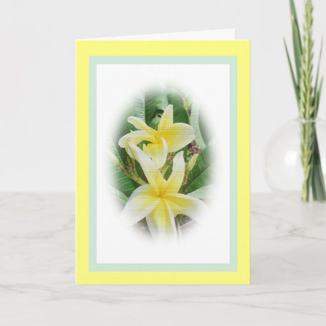 Cartão Placa de dia de as mães para tia, Flores Amarelas (Frente)