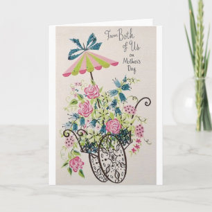 Cartão Placa De Dia de as mães Retroativa De Ambos Nós