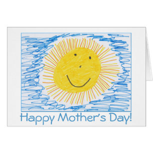 Cartão Placa de Dia de as mães Sun