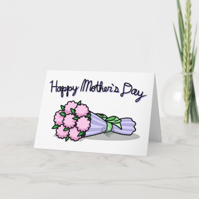 Cartão Placa de dia de as mães (versão 3 de 3) (Frente)