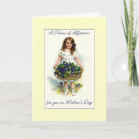 Placa de Dia de as mães Vintage