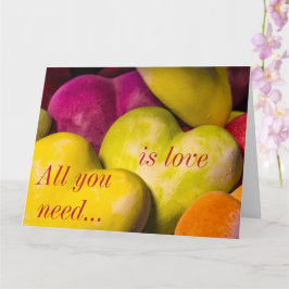 Cartão Placa de Dia de os namorados de Corações