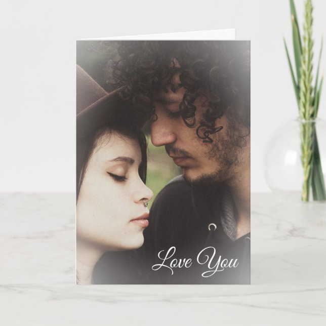 Cartão Placa de Dia de os namorados de Fotografia do Casa (Frente)