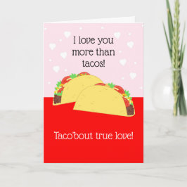 Cartão Placa de Dia de os namorados do taco Lover