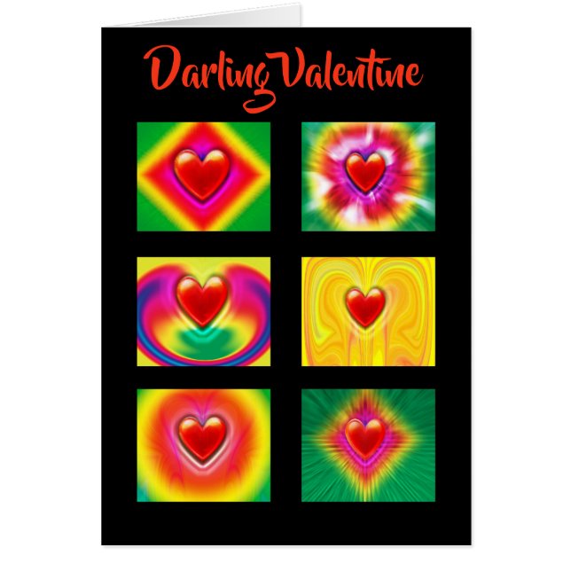 Cartão Placa de Dia de os namorados personalizada de padr (Frente)