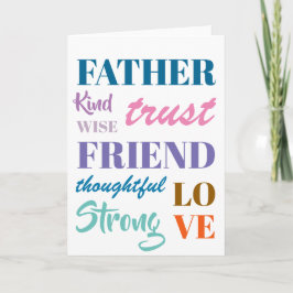 Cartão Placa de dia de os pais