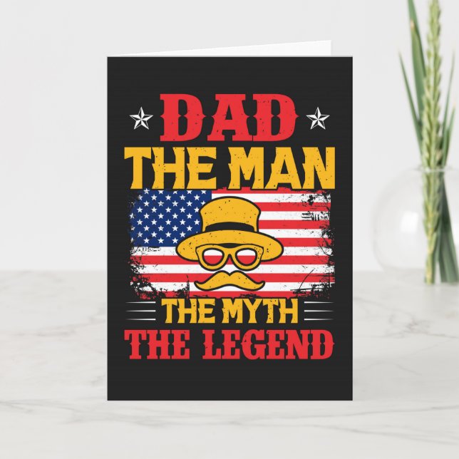 Cartão Placa de dia de os pais (Frente)