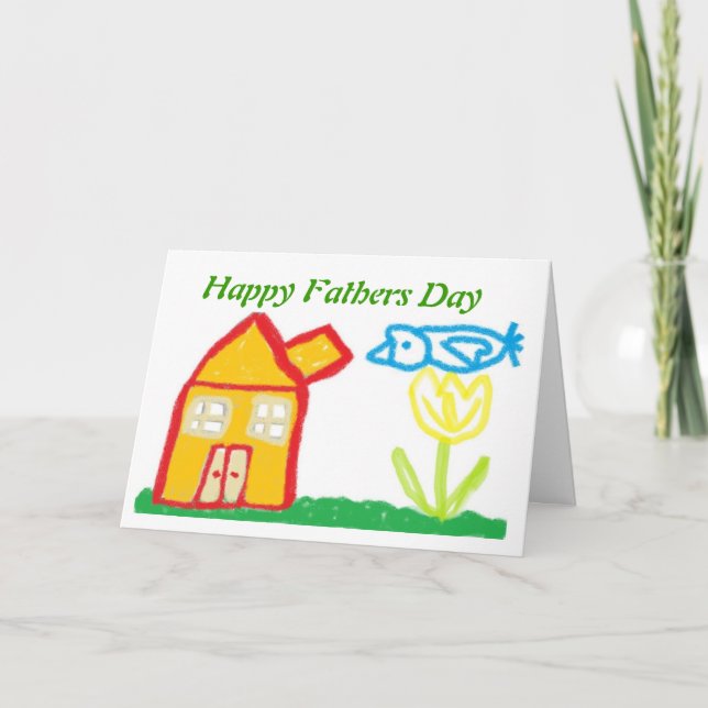 Cartão Placa de dia de os pais (Frente)