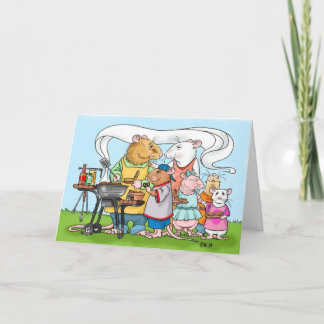 Cartão Placa de Dia de os pais Barbeque