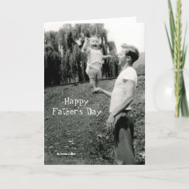 Cartão Placa de dia de os pais com bebê balanceador