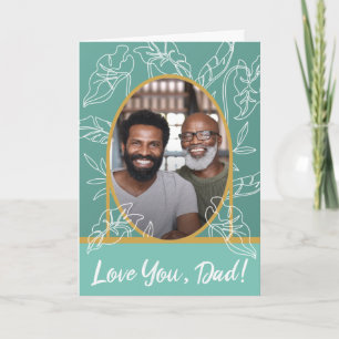 Cartão Placa de Dia de os pais de 5"x7" com Designs de Fo
