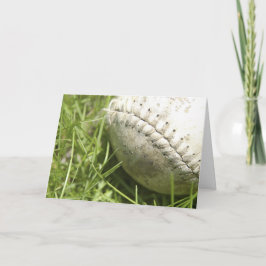 Cartão Placa de Dia de os pais de Baseball Fechada