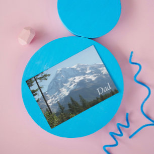 Cartão Placa de Dia de os pais de fotografias do Rainier