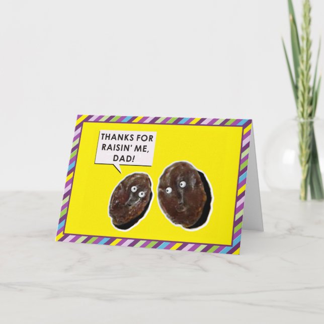 Cartão Placa de Dia de os pais engraçada (Frente)