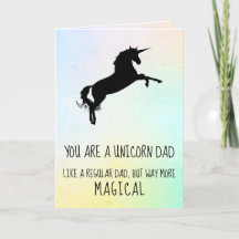 Placa de Dia de os pais Engraçado Unicorn Stepdad