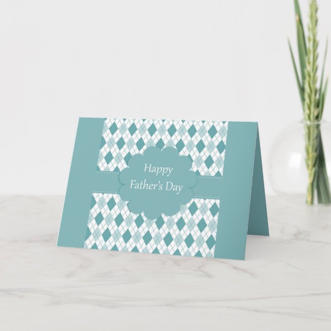 Cartão Placa de Dia de os pais Feliz (Frente)