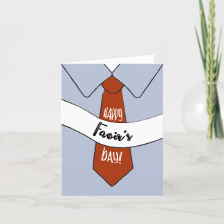 Cartão Placa de dia de os pais para Faoir