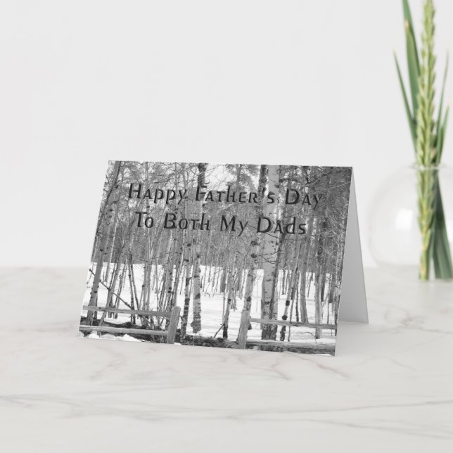 Cartão Placa De dia de os pais Para Os Dois Pais (Frente)