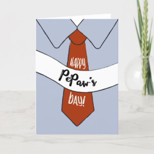 Cartão Placa de dia de os pais para PePaw