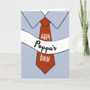 Cartão Placa de dia de os pais para Poppa