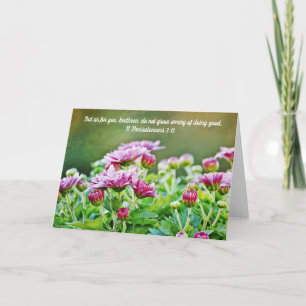 Cartão Placa de Escritura de Mães Roxas 2, Salónica 3:13