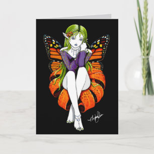 Cartão Placa de Fada de Flor Tiger Lillith