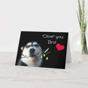 Cartão Placa de feliz dia de os namorados para irmão