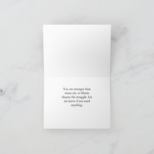 Cartão Placa de Flores Fierce (Interior)