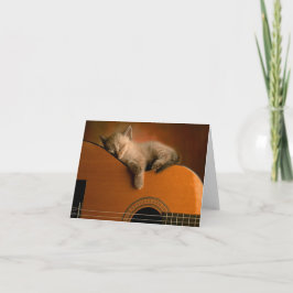 Cartão Placa de Gatinho elegante