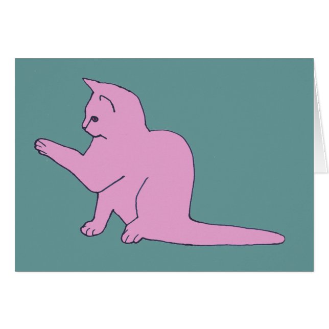 Cartão Placa de Gatinho RE (Frente Horizontal)