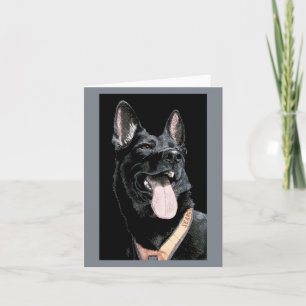 Cartão Placa de german shepherd - "Rixi"