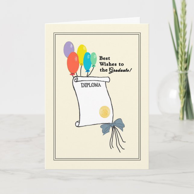 Cartão Placa de graduação do segundo grau (Frente)