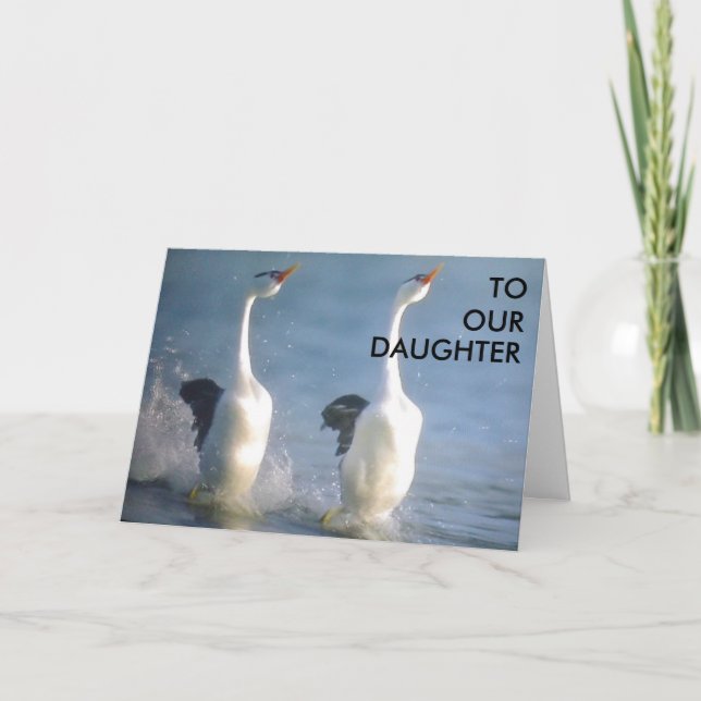 CARTÃO PLACA DE GRADUAÇÃO "PARA A NOSSA FILHA" (Frente)