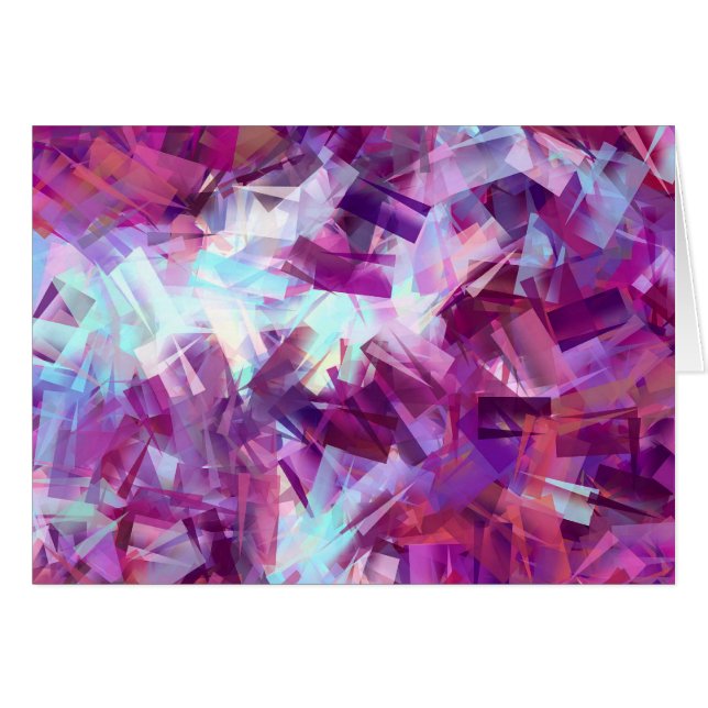 Cartão PLACA DE GREETING DAS FLORES DE lavanda (Frente Horizontal)