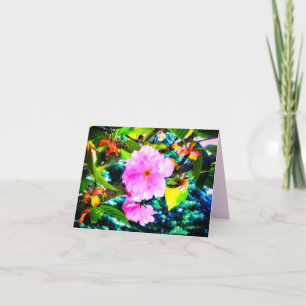 CARTÃO PLACA DE GREETING DE BLOSSOMS DE 2PINK