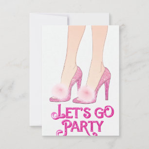 Cartão Placa de Grupo Ir para Vamos de Calçado Alto-Colet