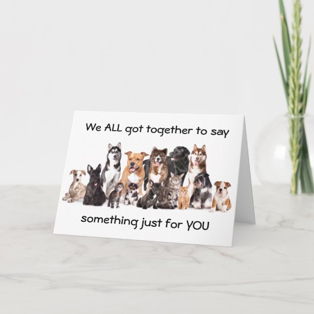 Cartão PLACA DE GRUPO legal E DIVERTIDA PARA ESCRITÓRIOS  (Frente)