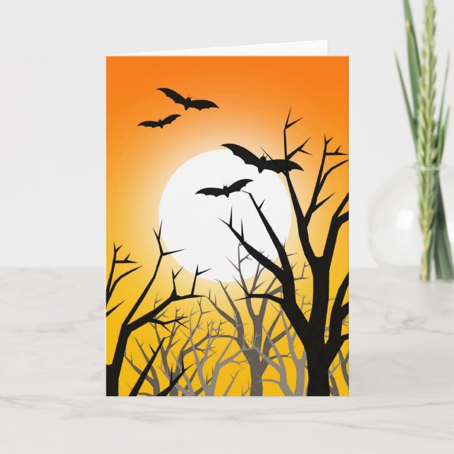 Cartão Placa de Halloween de ascensão (Frente)