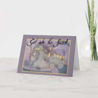 Cartão Placa de Halloween para Fantasmas Familiares