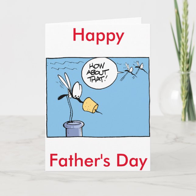 Cartão Placa de Humor de Vinho de Dia de os pais Feliz (Frente)