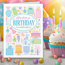 Placa de Ícones de Aniversário do Pastel Briel Pas