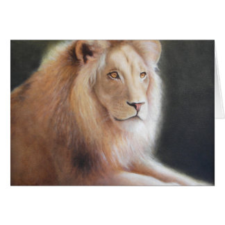 Cartão Placa de leão