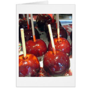 Cartão Placa de Maçãs de Doces também