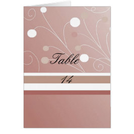 Cartão Placa de Mesa Mocha