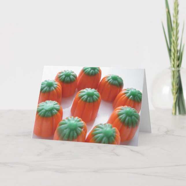 Cartão Placa de Milho Docinho Pumpkin (Frente)