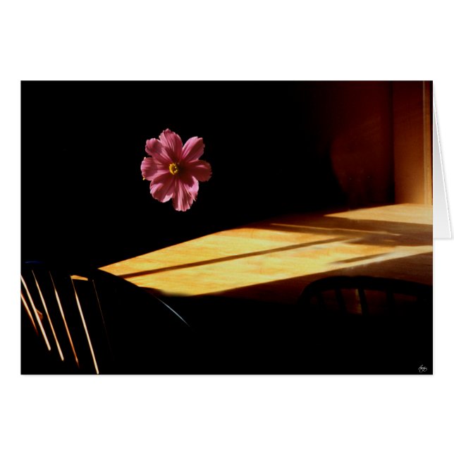 Cartão Placa de Mindscape de Flor Flutuante (Frente Horizontal)