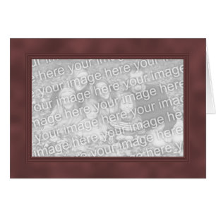 Cartão Placa de Modelo de Quadro - Vermelho Fumaça Escuro