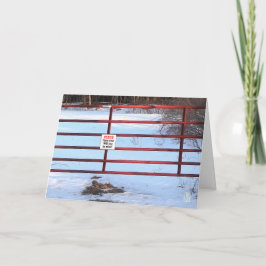 Cartão Placa de Namorados da porta fazenda