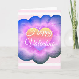 Cartão Placa de Namorados Feliz com Flor Roxo Personaliza