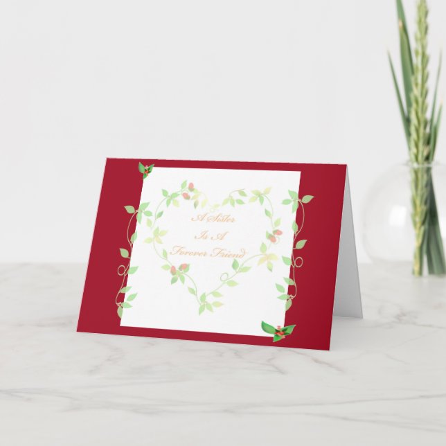 Cartão Placa de Namorados Sister (Frente)